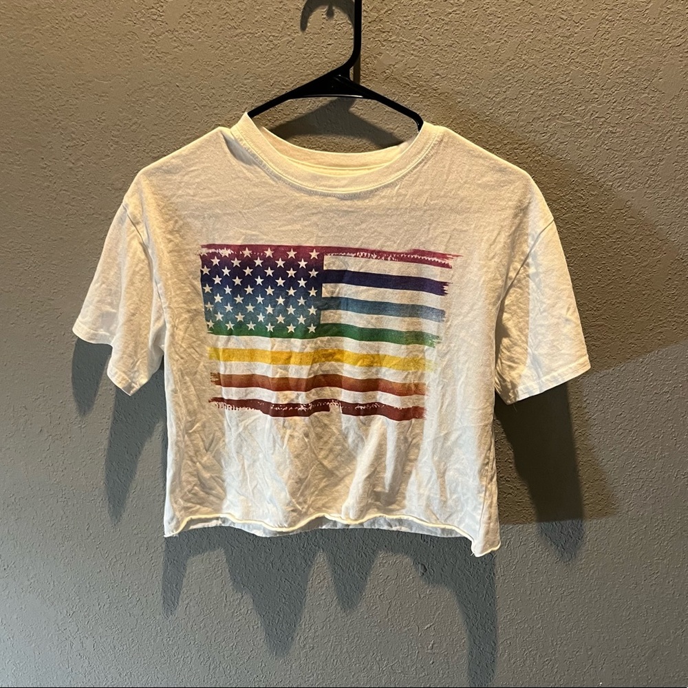 Pride Crop Tee Size XS